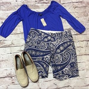 J. CREW PAISLEY PRINT SHORTS